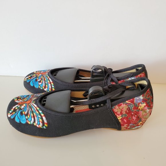 Cinak Butterfly Ballet Flat Shoes Size 41 - Picture 4 of 7